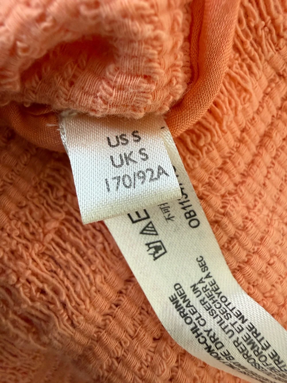 Free People Calypso distressed tee. Peach/Coral NWT Small - Picture 12 of 13